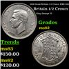 Image 1 : 1938 Great Britain 1/2 Crown KM# 856 Grades Select Unc