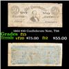 Image 1 : 1864 $50 Confederate Note, T66 Grades f+