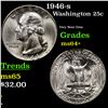 Image 1 : 1946-s Washington Quarter 25c Grades Choice+ Unc