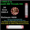 Image 1 : Shotgun Lincoln 1c roll, 1960-d 50 pcs Bank Wrapper.