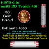 Image 1 : Shotgun Lincoln 1c roll, 1975-d 50 pcs Bank Wrapper.
