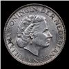 Image 2 : 1965 Netherlands 1 Gulden Silver KM# 184 Grades Select+ Unc