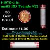 Image 1 : Shotgun Lincoln 1c roll, 1970-d 50 pcs Bank Wrapper.