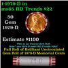 Image 1 : Shotgun Lincoln 1c roll, 1979-d 50 pcs Bank Wrapper.