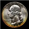 Image 2 : 1948-d Washington Quarter 25c Grades GEM++ Unc