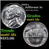 Image 1 : 1943-s Jefferson Nickel Near 5c Graded ms67 5fs