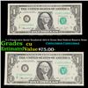 Image 1 : 5 x Consecutive Serial Numbered 1974 $1 Green Seal Federal Reserve Notes Grades CU
