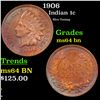 Image 1 : 1906 Indian Cent 1c Grades Choice Unc BN
