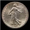 Image 2 : 1917 France 1 Franc Silver KM# 844.1 Grades Choice+ Unc