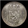 Image 3 : 1957 Netherlands 1 Gulden Silver KM# 184 Grades Choice+ Unc