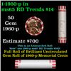 Image 1 : Shotgun Lincoln 1c roll, 1960-p 50 pcs Bank Wrapper.