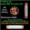 Image 1 : Shotgun Lincoln 1c roll, 1974-p 50 pcs Bank Wrapper.
