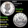 Image 1 : 1962 Canada Dollar $1 Grades GEM+ UNC PL