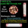 Image 1 : Shotgun Lincoln 1c roll, 1975-d 50 pcs Bank Wrapper.