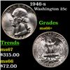 Image 1 : 1946-s Washington Quarter 25c Grades GEM++ Unc