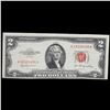 Image 2 : 1953 $2 Red Seal United States Note Grades xf
