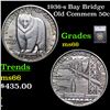 Image 1 : 1936-s Bay Bridge Old Commem Half Dollar 50c Graded ms66 By SEGS