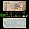 Image 1 : 1864 $10 Confederate Note, T68 Grades vf+