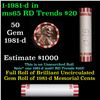 Image 1 : Shotgun Lincoln 1c roll, 1981-d 50 pcs Bank Wrapper.