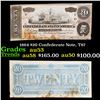 Image 1 : 1864 $20 Confederate Note, T67 Grades Select AU