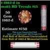 Image 1 : Shotgun Lincoln 1c roll, 1982-d 50 pcs Bank Wrapper.