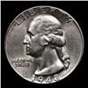 Image 2 : 1948-d Washington Quarter 25c Grades Choice Unc