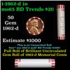 Image 1 : Shotgun Lincoln 1c roll, 1962-d 50 pcs Bank Wrapper.