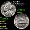 Image 1 : 1942-s Jefferson Nickel 5c Grades GEM++ Unc