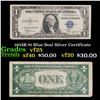 Image 1 : 1935B $1 Blue Seal Silver Certificate Grades vf+