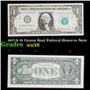 Image 1 : 1977A $1 Green Seal Federal Reserve Note Grades Choice AU/BU Slider