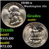 Image 1 : 1946-s Washington Quarter 25c Grades GEM++ Unc
