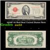 Image 1 : 1928F $2 Red Seal United States Note Grades Select AU