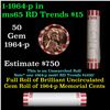 Image 1 : Shotgun Lincoln 1c roll, 1964-p 50 pcs Bank Wrapper.