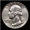 Image 2 : 1952-p Washington Quarter 25c Grades GEM Unc