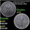 Image 1 : Proof 1972F Germany (Federal Republic) 10 Mark Silver KM# 135 Grades Choice Proof