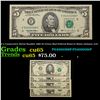 Image 1 : 4 x Consecutive Serial Number 1995 $5 Green Seal Federal Reserve Notes (Atlanta, GA) Grades Gem CU