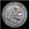 Image 2 : 1957 Netherlands 1 Gulden Silver KM# 184 Grades Select Unc