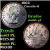 Image 1 : 1962 Canada Dollar $1 Grades GEM++ PL