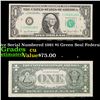 Image 1 : 5 x Consecutive Serial Numbered 1981 $1 Green Seal Federal Reserve Notes Grades CU