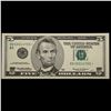 Image 2 : **Star Note** 1999 $5 Green Seal Federal Reserve Note Grades Gem++ CU
