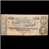 Image 2 : 1864 $10 Confederate Note, T68 Grades vf+