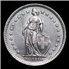 Image 2 : 1964B Switzerland 2 Francs Silver KM# 21 Grades Select+ Unc