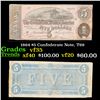 Image 1 : 1864 $5 Confederate Note, T69 Grades vf++