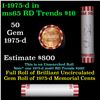Image 1 : Shotgun Lincoln 1c roll, 1975-d 50 pcs Bank Wrapper.