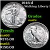 Image 1 : 1946-d Walking Liberty Half Dollar 50c Grades GEM+ Unc