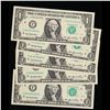 Image 2 : 4 x Consecutive Serial Numbered 2006 $1 Green Seal Federal Reserve Notes Grades CU