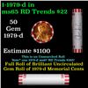 Image 1 : Shotgun Lincoln 1c roll, 1979-d 50 pcs Bank Wrapper.