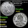 Image 1 : 1938 Great Britain 6 Pence (Sixpence) Silver KM# 852 Grades Select Unc