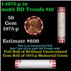 Image 1 : Shotgun Lincoln 1c roll, 1975-p 50 pcs Bank Wrapper.