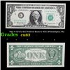 Image 1 : 1963 $1 Green Seal Federal Reserve Note (Philadelphia, PA) Grades Select CU